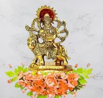 HARIDWAR DIVINE Maa Durga Devi Idol Statue Sherawali MATA Rani Spiritual Puja Vastu Showpiece Figurine - Religious Murti Pooja Murti Gift-thumb2