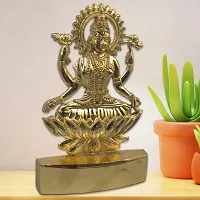 HARIDWAR DIVINE Goddess Laxmi Metal Golden Murti | Idols for Home, Office Decoration Items -Lakshmi for Diwali Puja  Gifts-thumb2