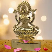 HARIDWAR DIVINE Lakshmi  murti Idol Set for Diwali,Decoration, Metal Laxmi Mata Ji Statue Car Dashboard,Golden-thumb1