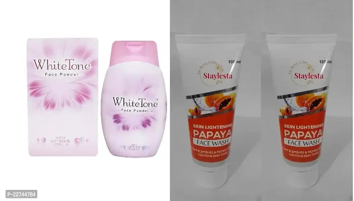 WhiteTone Face Powder   Staylesta Papaya Face Cream Combo