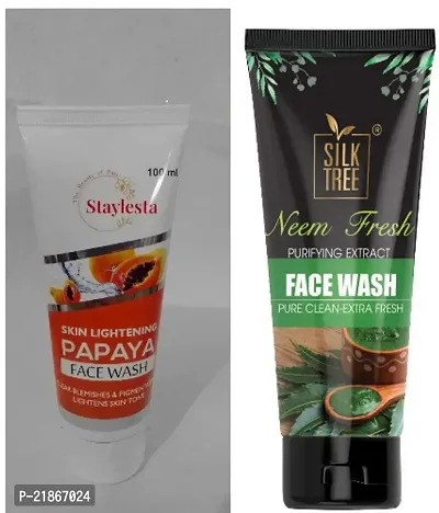 Staylesta PAPAYA FACE WASH  AND   Neem Fresh FACE WASH