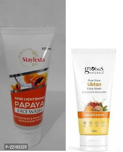 Staylesta papaya face wash  globus Ubtan Facr Wash-thumb0