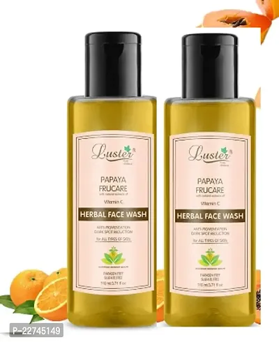 Luster papaya Frucare herbal face wash Pack of 1-thumb0