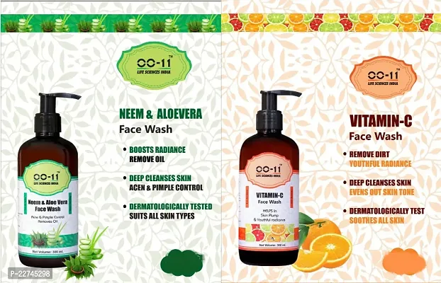 OO-11 Neem  Aloevera Face Wash    Vitamin C Face wash pack of 2-thumb0