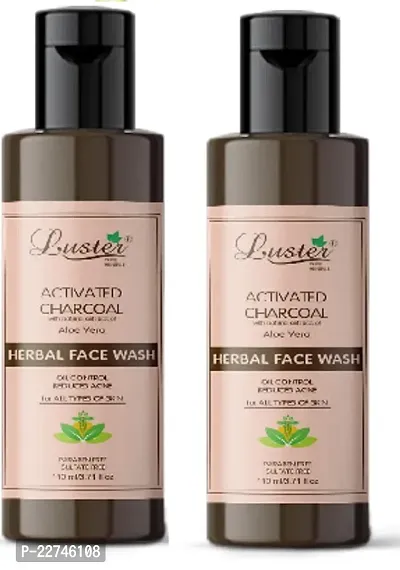 Luster Activated Charcoal face wash pack of 2-thumb0