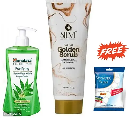 Purifying Neem Face Wash-1  Silvi Facial Golden Scrub-1 P2   Free Wonder fresh naphthalene balls-thumb0