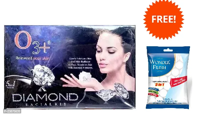 O3+ Renivent Your Skin Diamond Facial Kit P1  Free Wonder fresh naphthalene balls