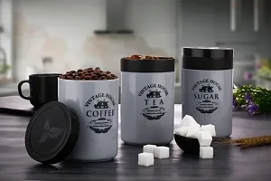 TEA, SUGAR, COFFEE CANTAINER (PACK of 3)FOR KITCHEN,Storage Jar for Kitchen Can be used for multipurpose-thumb1