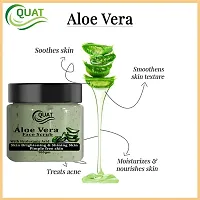 Quat Alovera Face Scrub For Natural Skin And Pimple Free Skin for men and women (100 Gm)-thumb3