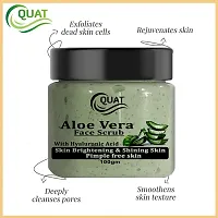 Quat Alovera Face Scrub For Natural Skin And Pimple Free Skin for men and women (100 Gm)-thumb4