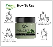 Quat Alovera Face Scrub For Natural Skin And Pimple Free Skin for men and women (100 Gm)-thumb2