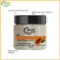 Quat Papaya Face Scrub for Skin Boosting, Oily Skin, Women, Men ( 100 GM)-thumb2