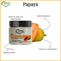 Quat Papaya Face Scrub for Skin Boosting, Oily Skin, Women, Men ( 100 GM)-thumb3