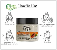 Quat Papaya Face Scrub for Skin Boosting, Oily Skin, Women, Men ( 100 GM)-thumb4