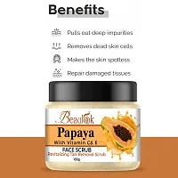 Orchid Beauty Papaya Face Scrub for Skin Boosting | Oily Skin| for Glowing Skin | Skin | Women and Men (100gm)-thumb3