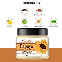 Orchid Beauty Papaya Face Scrub for Skin Boosting | Oily Skin| for Glowing Skin | Skin | Women and Men (100gm)-thumb1