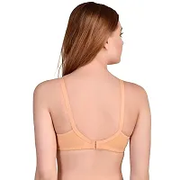 Stylish Peach Polycotton Solid Bras For Women-thumb2