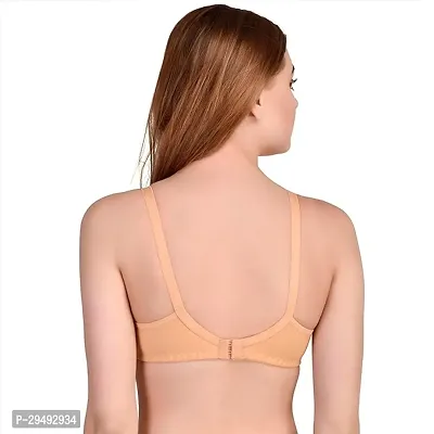 Stylish Peach Polycotton Solid Bras For Women-thumb3