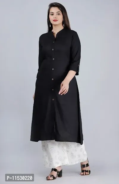 Classic Rayon Solid Kurta Bottom Set for Women