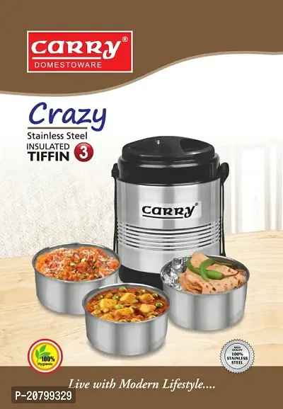 Classic 3 Stainless Steel Tiffin Box-thumb4