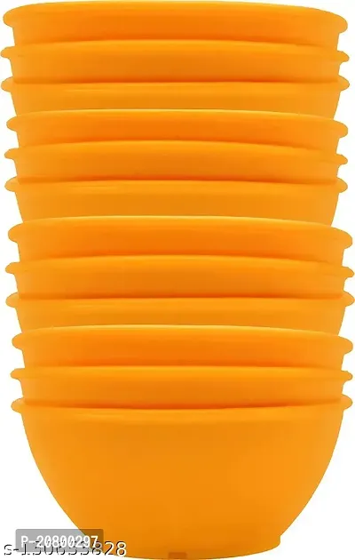 Classic Soup Plastic Vegetable Bowl (Orange, Pack Of 12)-thumb4