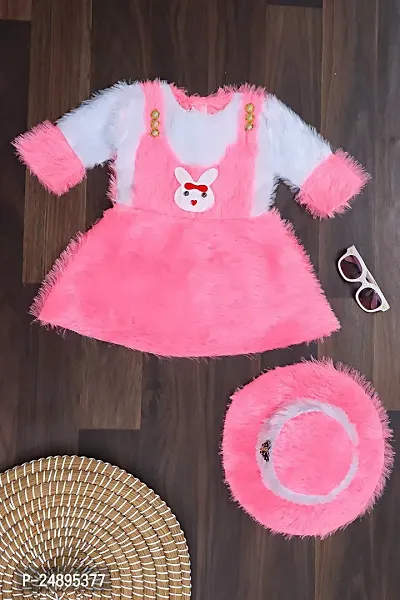 Baby Girl Fancy Frocks With Hat | Cute frocks For Baby | Trendynbsp;Girlsnbsp;Frocknbsp;|nbsp;Stylishnbsp;Frocknbsp;|-thumb0