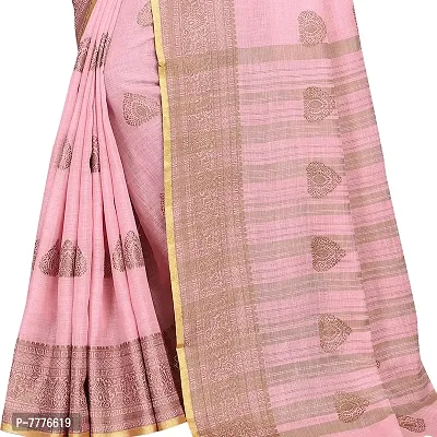 this is new VASTRA-Factory Store BANARASI LINEN multicolored SAREE COMES WITH LINEN SILVER BUTTA DESIGN-thumb5