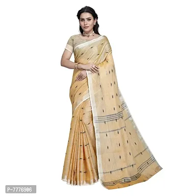 VASTRAFactory Store Woven Bollywood Pure Linen Saree (Gold)