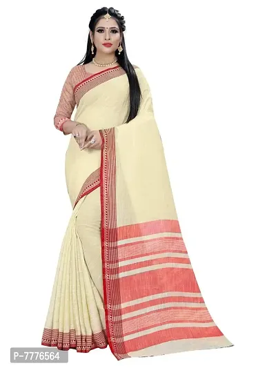 Banarasi Silk Blend Saree With Full Original Zari Work Saree With Blouse Piece (Design 01)-thumb0