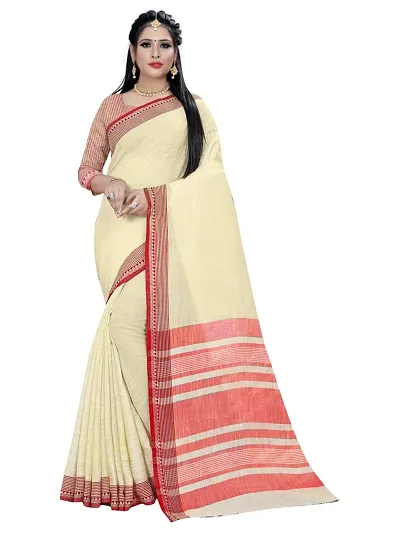 Banarasi Silk Blend Saree With Full Zari Work Saree With Blouse Piece (Design 01)