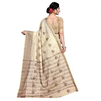 this is new VASTRA-Factory Store BANARASI LINEN gold SAREE COMES WITH LINEN SILVER BUTTA DESIGN-thumb3