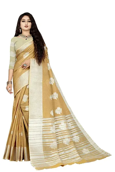 Stylish Art Silk Woven Design Saree with Blouse piece For Women