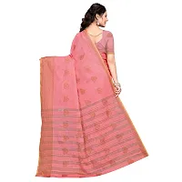 this is new VASTRA-Factory Store BANARASI LINEN pink SAREE COMES WITH LINEN SILVER BUTTA DESIGN-thumb4