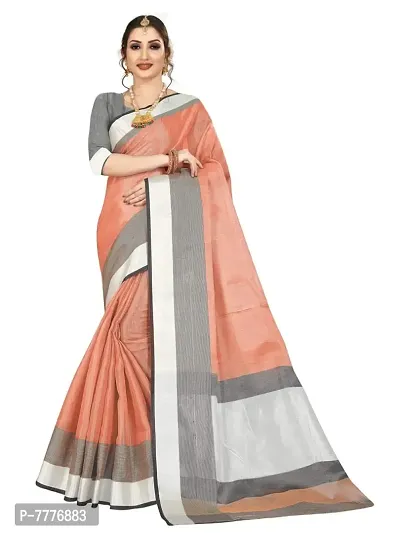 Banarasi Silk Blend Saree With Full Original Zari Work Saree With Blouse Piece (Design 10)-thumb0