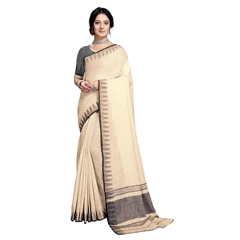 VASTRA - Factory Store Latest Trendy Design Woman Designer New Linen Women Saree (Green)