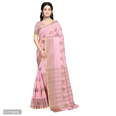 this is new VASTRA-Factory Store BANARASI LINEN multicolored SAREE COMES WITH LINEN SILVER BUTTA DESIGN-thumb0