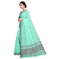 VASTRA - Factory Store Latest Trendy Design Woman Designer Cotton New Linen Women Saree (Green)-thumb1