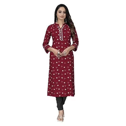 Fancy Rayon Floral Print Kurti