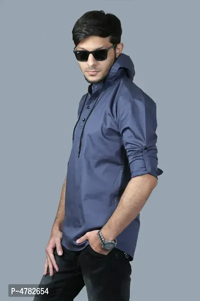 Men's cassual hooded shirts-thumb3