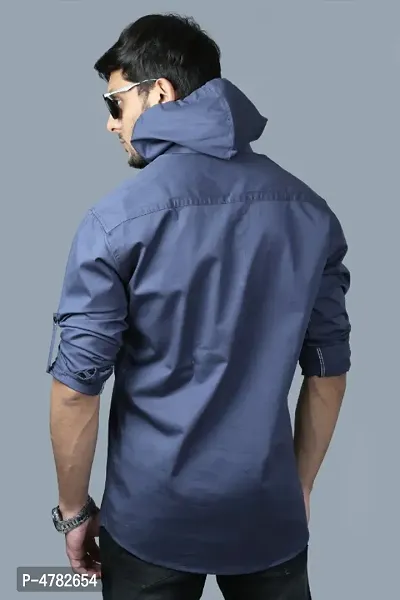 Men's cassual hooded shirts-thumb4