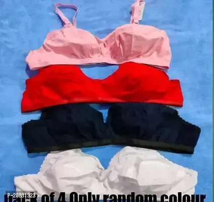 Stylish  Multicoloured Padded Bras For Women PACK OF 4-thumb0