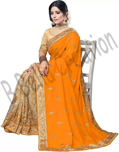 New In Art Silk Saree with Blouse piece 