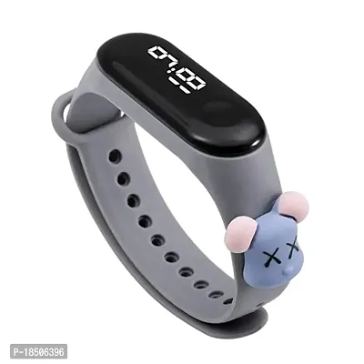 Grey Cartoon Character Digital LED Wristband for Boys  Girls