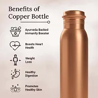 Pure Copper Bottle for Drinking Water Leak Proof and Joint Less 1000 ml Bottle-thumb2