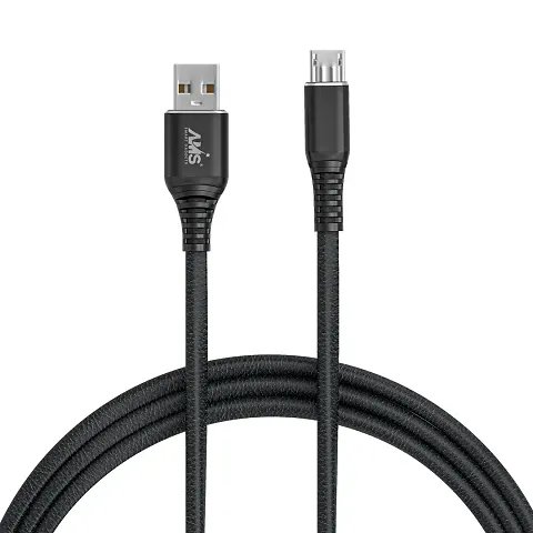 AMS Micro USB Data Cable, High-Speed Charging and Data Transfer Cable for Android Devices (Black)