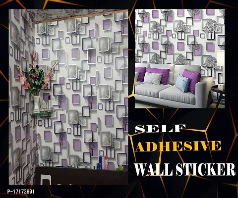 Purple winter tree pattern sticker self adhesive for wall decoration(500 x 45 cm)