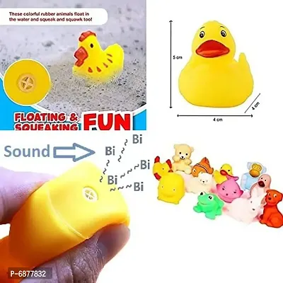 Plastic Baby Bath Chu Chu Colorful Animal Shape Toys For Kids Multicolor 12 PCS-thumb2