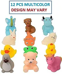 Plastic Baby Bath Chu Chu Colorful Animal Shape Toys For Kids Multicolor 12 PCS-thumb2