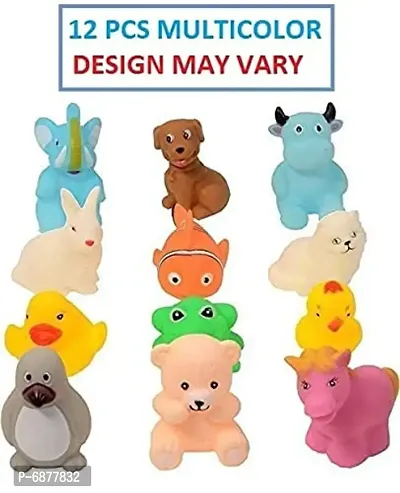 Plastic Baby Bath Chu Chu Colorful Animal Shape Toys For Kids Multicolor 12 PCS-thumb3