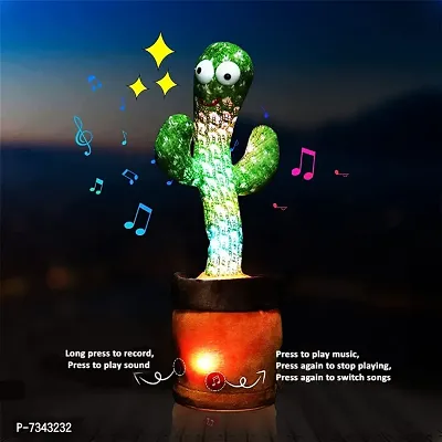 Talking Cactus Baby Toys for Kids Dancing Cactus Toys Can Sing Wriggle &amp; Singing Recording Repeat What You Say Funny Education Toys for Children Playing Home Decor Items for Kids-thumb4